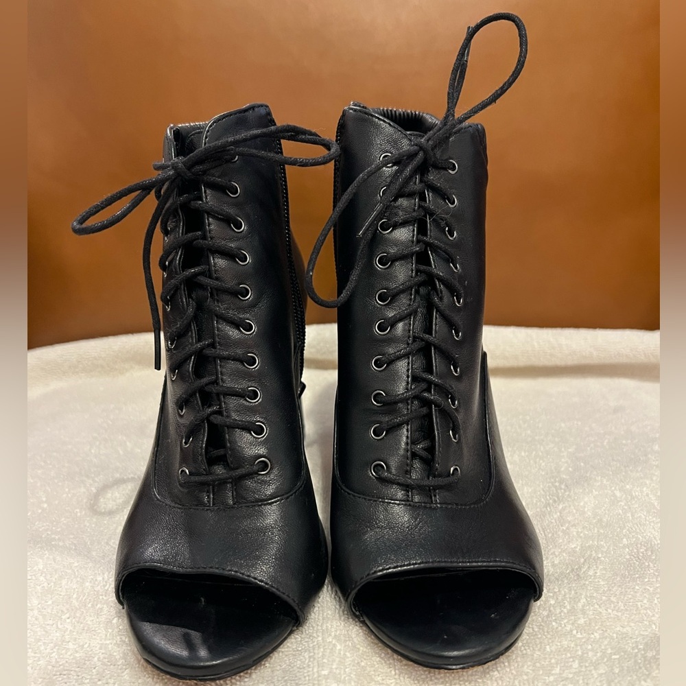 Vince Camuto Peep Toe Ankle Boots